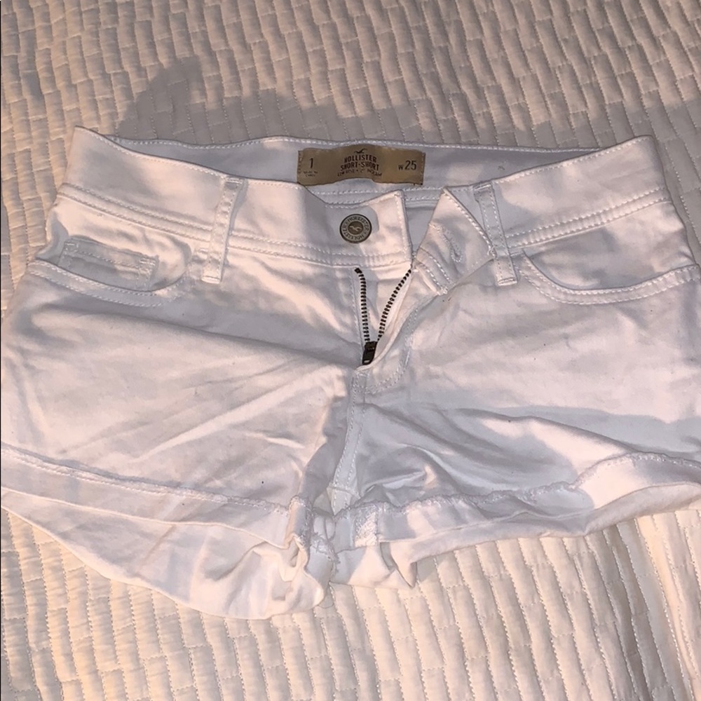 Hollister white shorts